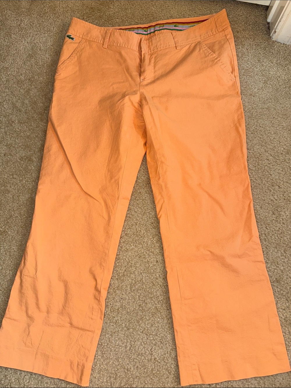LACOSTE - Orange Chino Pants - Size 40